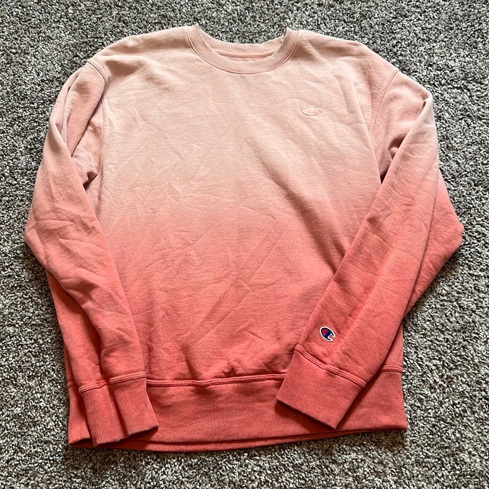 Pink ombré Champion sweatshirt